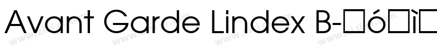 Avant Garde Lindex B字体转换